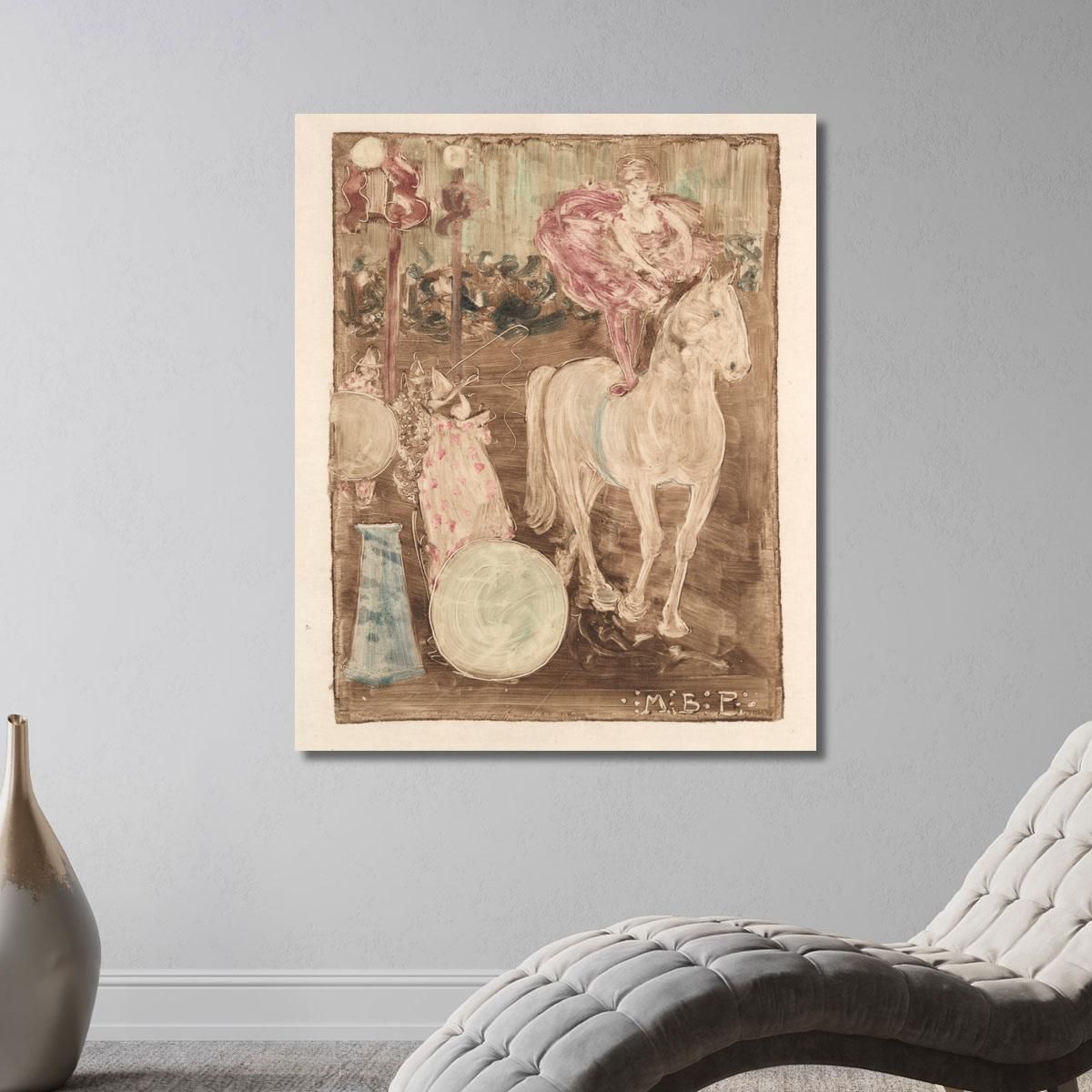 Cavaliere Senza Sella Maurice Prendergast mpr4 quadro stampa su tela