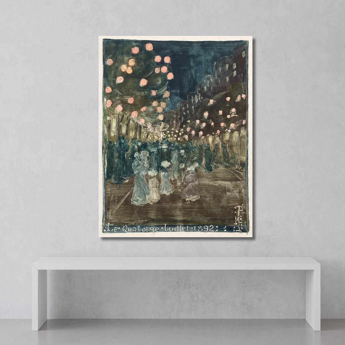 Festa Della Bastiglia Maurice Prendergast mpr5 quadro stampa su tela