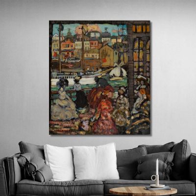 Ferry De L'Est De Boston Maurice Prendergast, mpr15 tableau impression sur toile