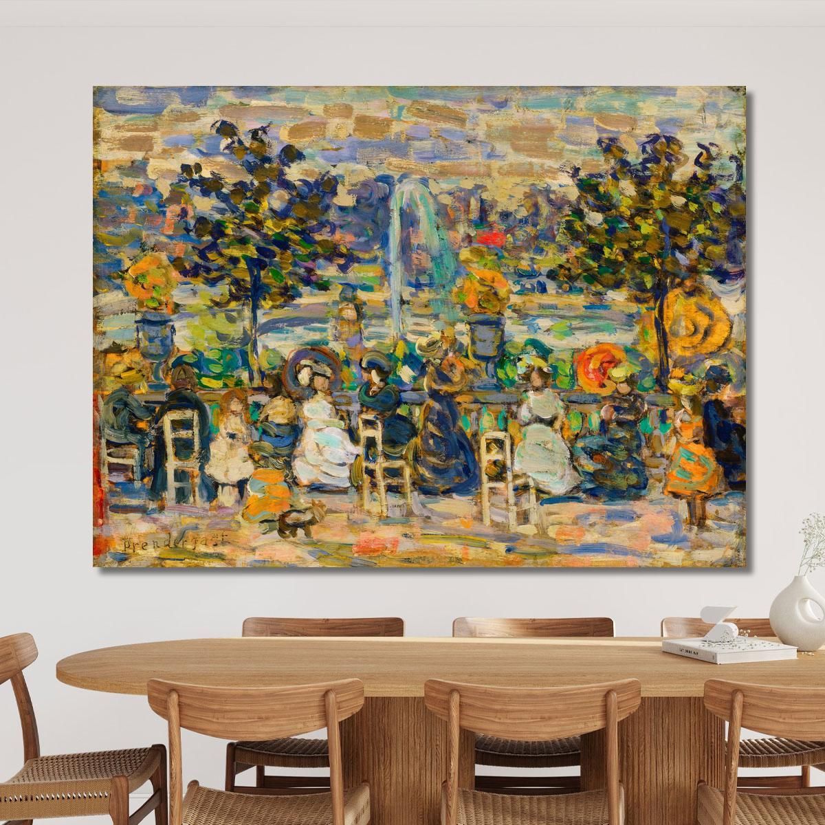 Nei Giardini Del Lussemburgo Maurice Prendergast mpr22 quadro stampa su tela