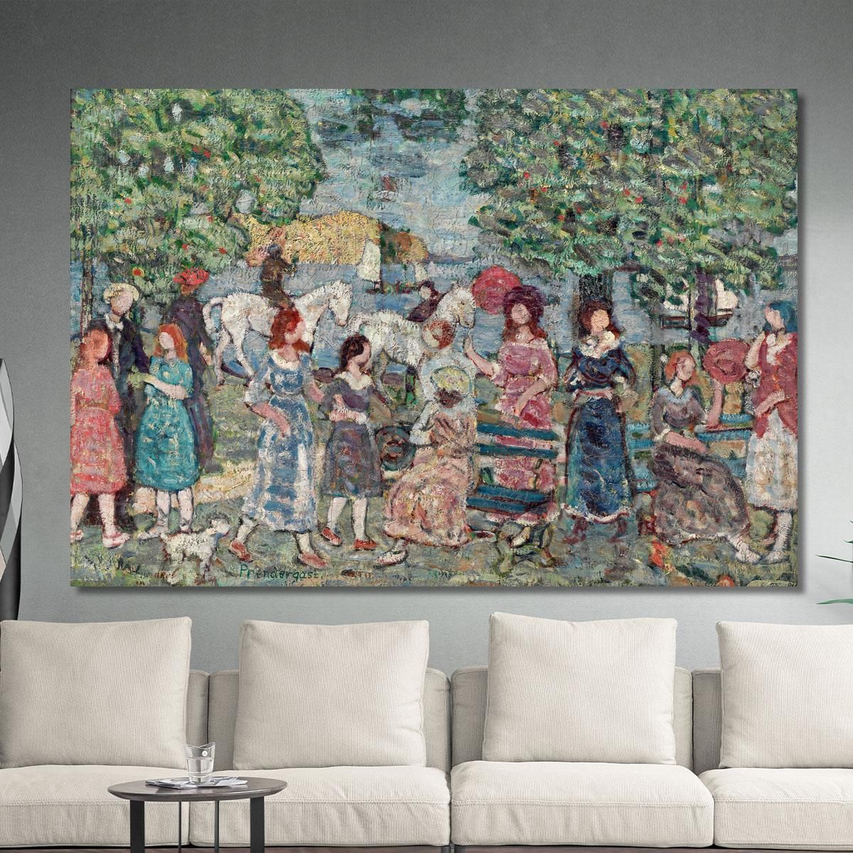 Paesaggio Con Figure Maurice Prendergast mpr28 quadro stampa su tela