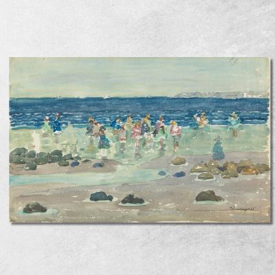 Bassa Marea Maurice Prendergast mpr30 quadro stampa su tela