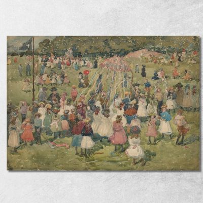 Festa Dei Lavoratori Central Park Maurice Prendergast mpr31 quadro stampa su tela
