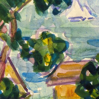Villaggio Costiero Del New England Maurice Prendergast mpr33 quadro stampa su tela
