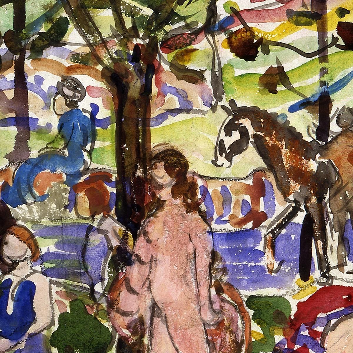 Scena Del Parco 2 Maurice Prendergast mpr38 quadro stampa su tela