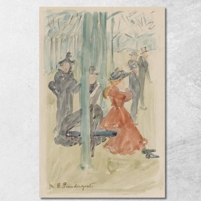 Scena Del Parco Maurice Prendergast mpr39 quadro stampa su tela