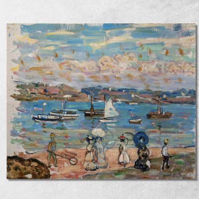 Passeggiata Lungo Il Mare Maurice Prendergast mpr44 quadro stampa su tela