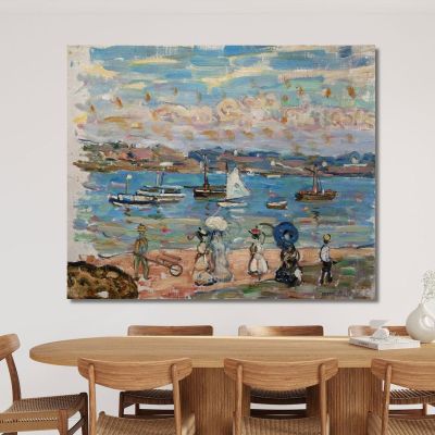 Passeggiata Lungo Il Mare Maurice Prendergast mpr44 quadro stampa su tela Passeggiata Lungo Il Mare Maurice Prendergast mpr44 quadro stampa su tela