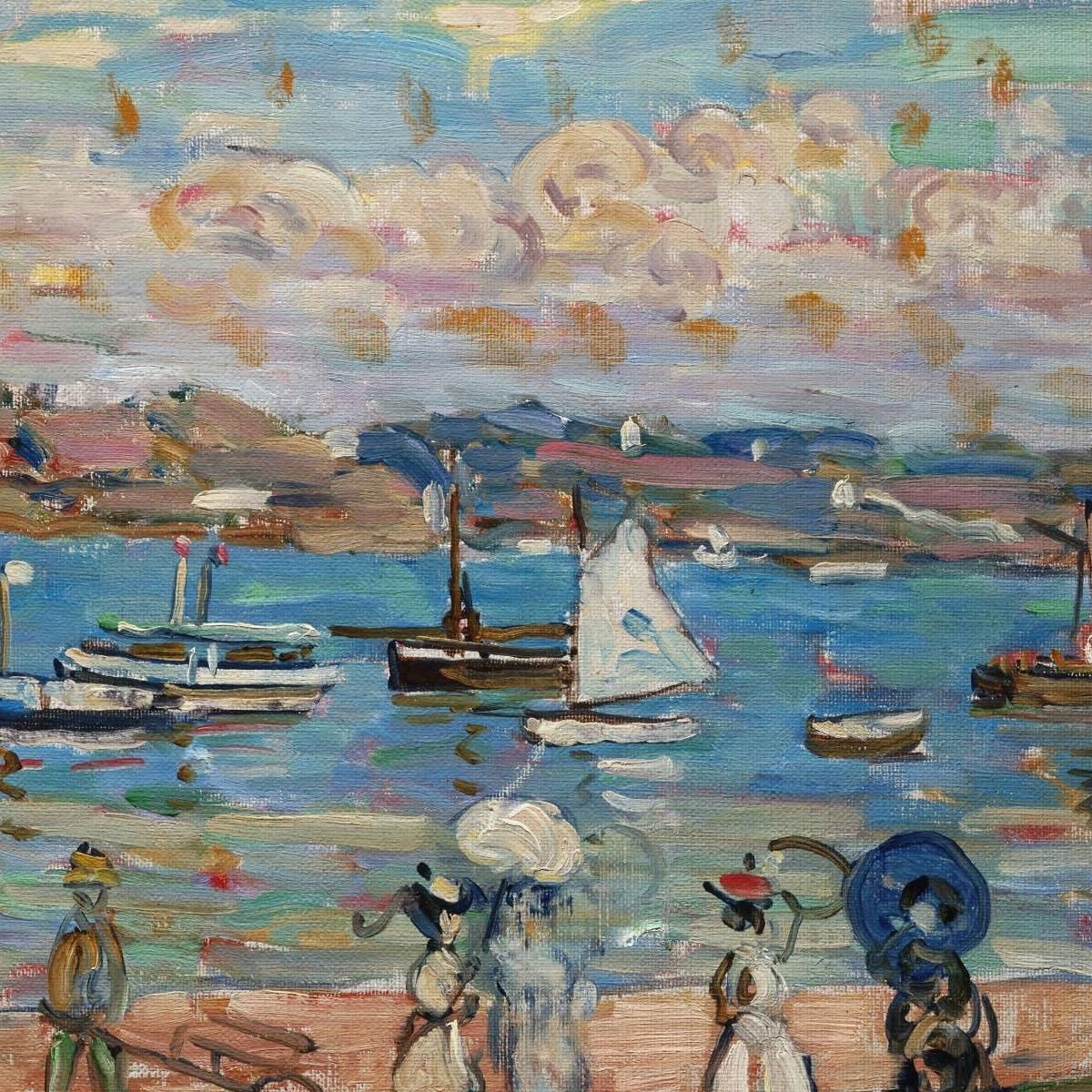 Passeggiata Lungo Il Mare Maurice Prendergast mpr44 quadro stampa su tela