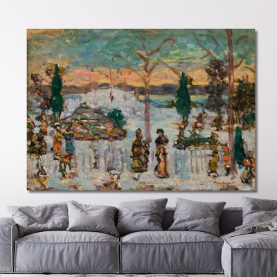 Snow In April Maurice Prendergast, mpr54 canvas print
