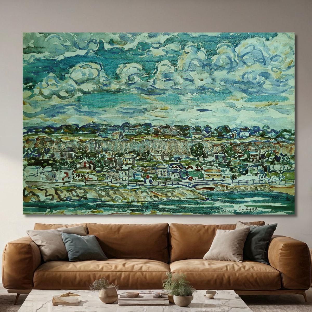 St. Malo Maurice Prendergast mpr56 quadro stampa su tela