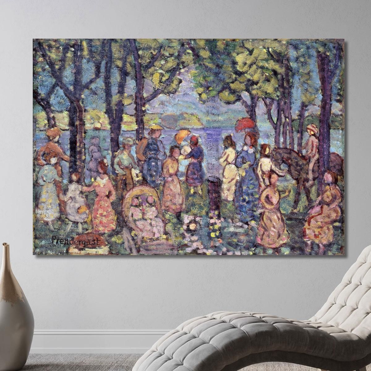 Estate Nel New England Maurice Prendergast mpr57 quadro stampa su tela