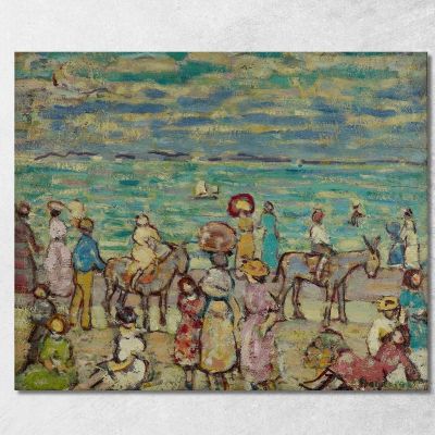La Spiaggia Maurice Prendergast mpr63 quadro stampa su tela