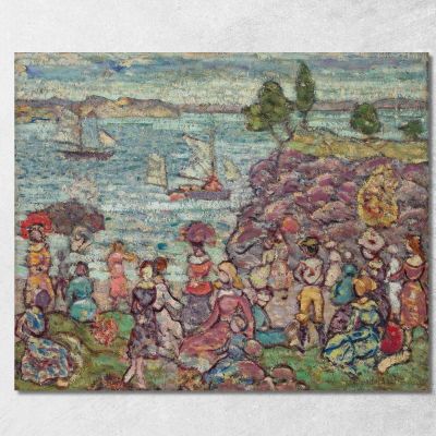 La Regata Maurice Prendergast mpr64 quadro stampa su tela