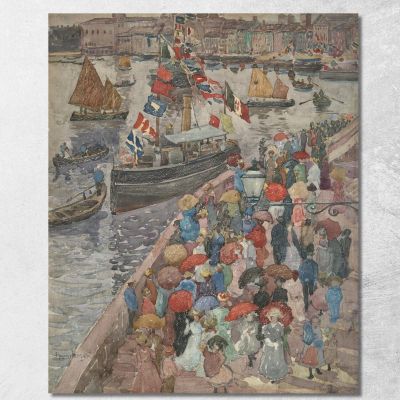 Il Molo Venezia Maurice Prendergast mpr67 quadro stampa su tela