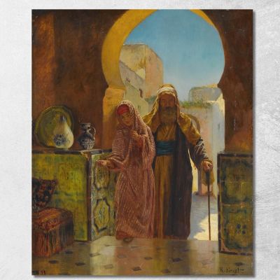 Una Mano Amica Rudolf Ernst rer2 quadro stampa su tela