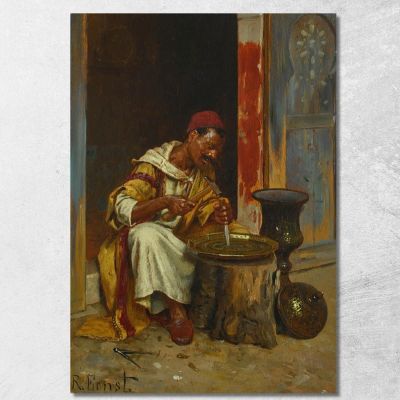Il Lavoratore Dell'Ottone Rudolf Ernst rer39 quadro stampa su tela