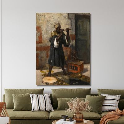 Le Joueur De Flûte Rudolf Ernst, rer43 tableau impression sur toile