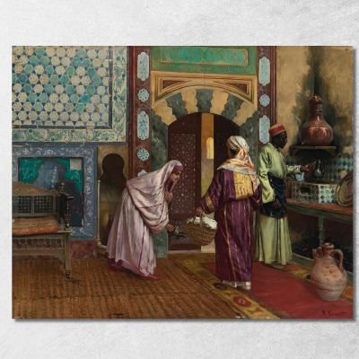 L'Hammam Rudolf Ernst rer47 quadro stampa su tela