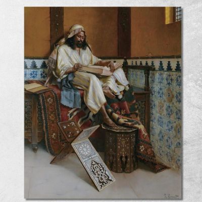 Lo Studioso Rudolf Ernst rer65 quadro stampa su tela