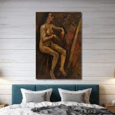 Nudo Di Donna Seduta Tadeusz Makowski tmk4 quadro stampa su tela