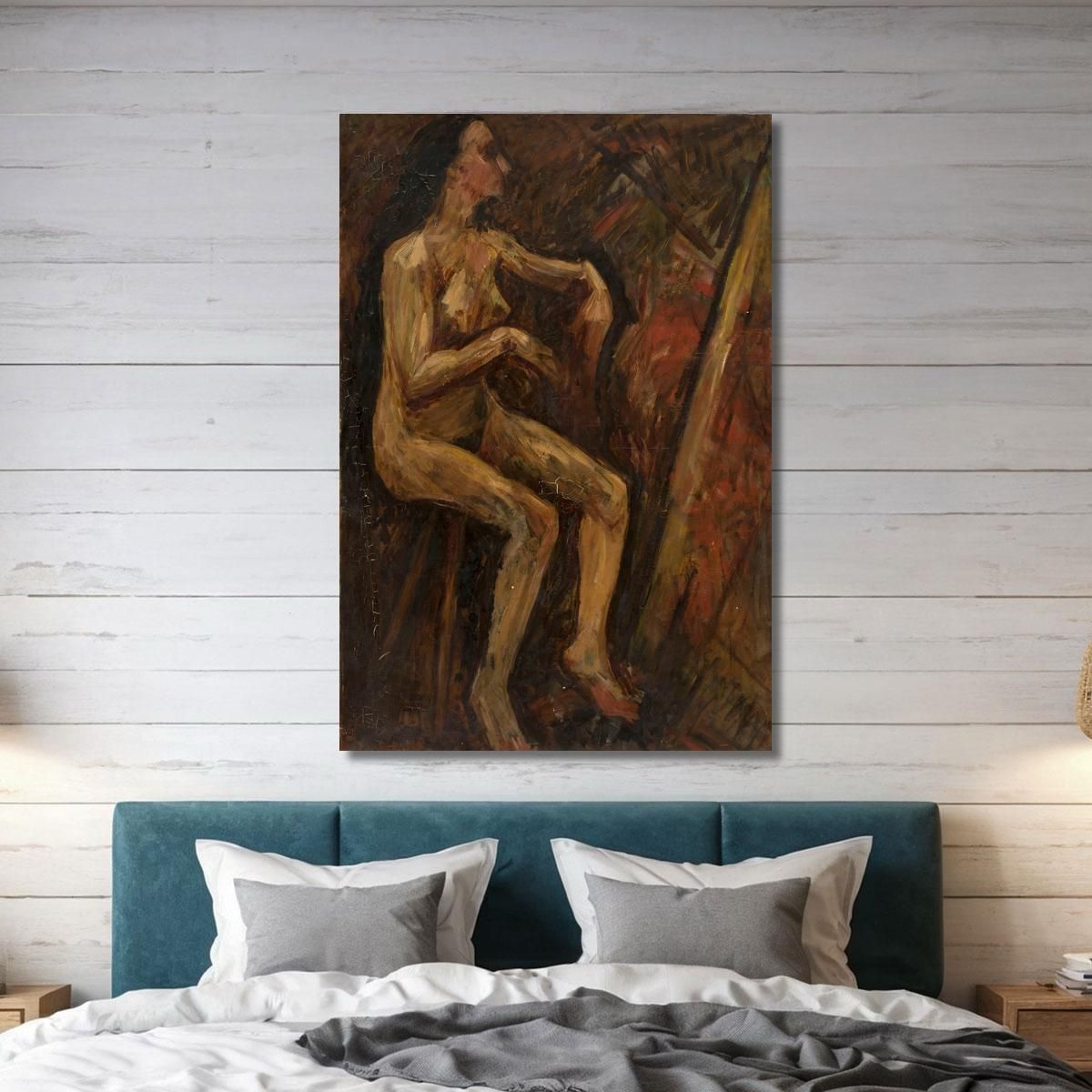 Nudo Di Donna Seduta Tadeusz Makowski tmk4 quadro stampa su tela