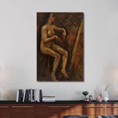 Nudo Di Donna Seduta Tadeusz Makowski tmk4 quadro stampa su tela