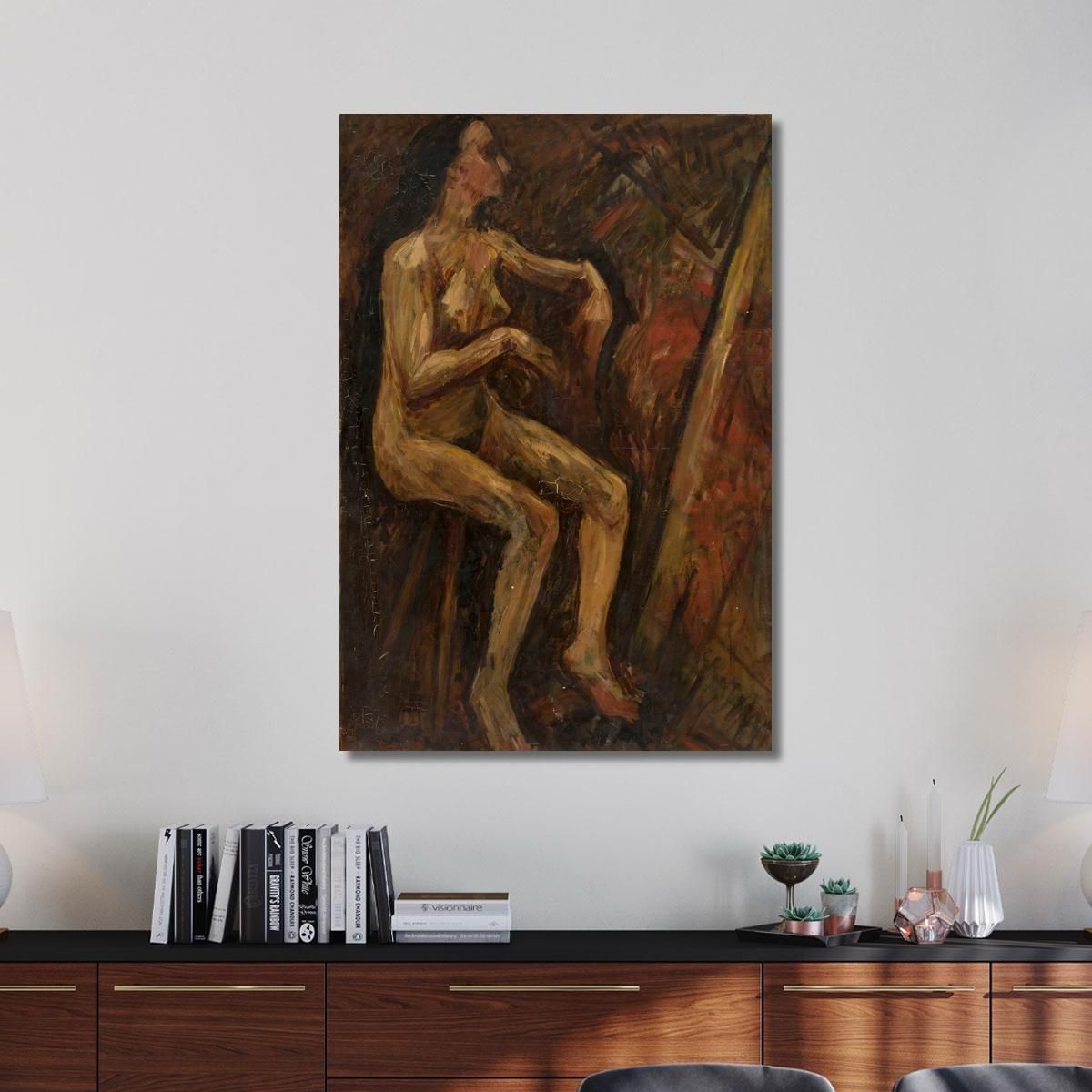 Nudo Di Donna Seduta Tadeusz Makowski tmk4 quadro stampa su tela