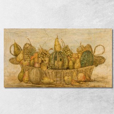 Cesto Con Frutta Tadeusz Makowski tmk11 quadro stampa su tela