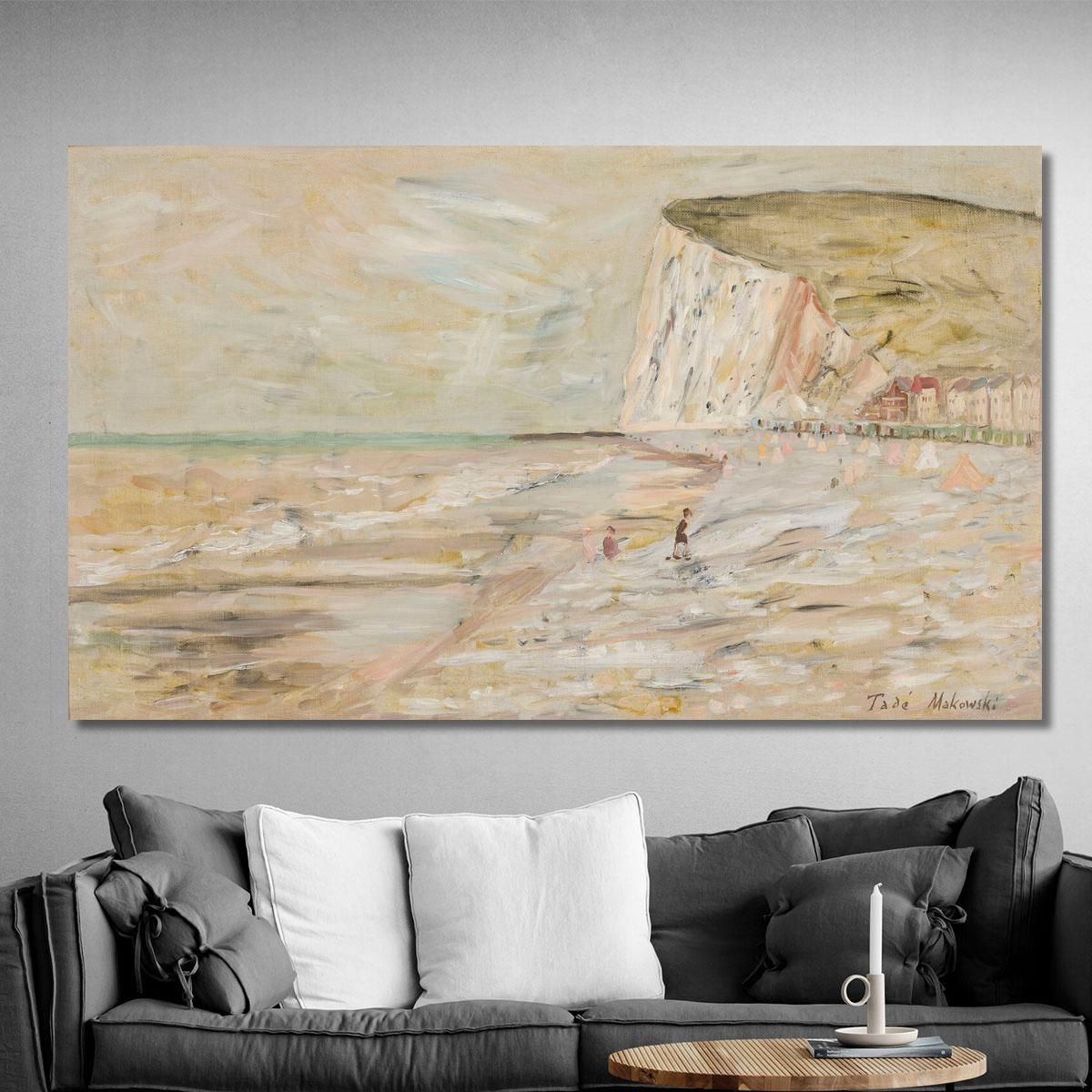 Spiaggia Tadeusz Makowski tmk12 quadro stampa su tela