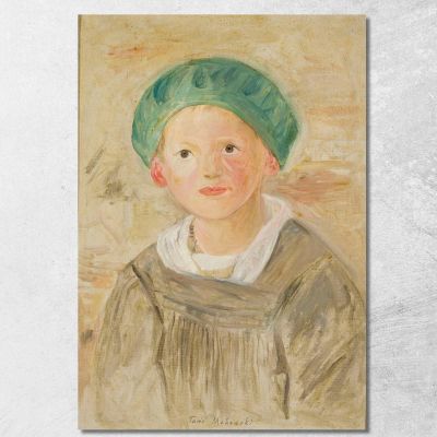 Ragazzo Con Berretto Verde Tadeusz Makowski tmk15 quadro stampa su tela