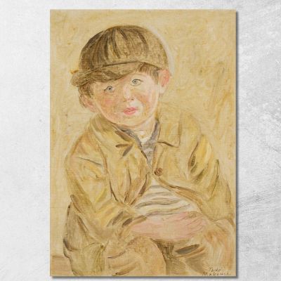 Ragazzo Con Berretto Con Visiera Tadeusz Makowski tmk16 quadro stampa su tela