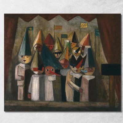 Teatro Dei Bambini Tadeusz Makowski tmk32 quadro stampa su tela