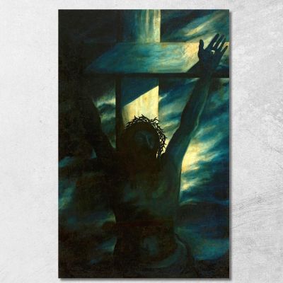 Cristo Sulla Croce Tadeusz Makowski tmk33 quadro stampa su tela
