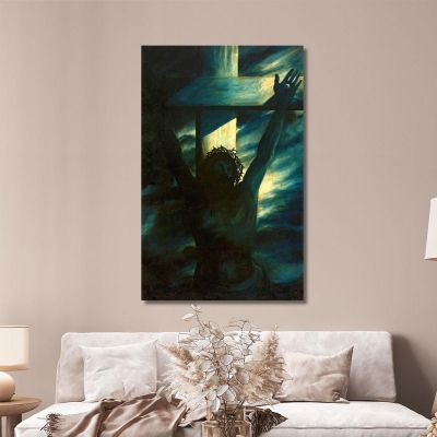Cristo Sulla Croce Tadeusz Makowski tmk33 quadro stampa su tela Cristo Sulla Croce Tadeusz Makowski tmk33 quadro stampa su tela