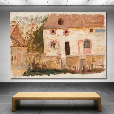 Casa Con Staccionata Tadeusz Makowski tmk36 quadro stampa su tela