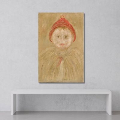 Bambino Con Mantellina Tadeusz Makowski, tmk40 quadro stampa su tela