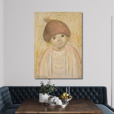 Mädchen Mit Baskenmütze Mit Bommel Tadeusz Makowski, tmk45 drucken auf leinwand