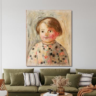 Mädchen Mit Geröteter Wange Tadeusz Makowski, tmk52 drucken auf leinwand