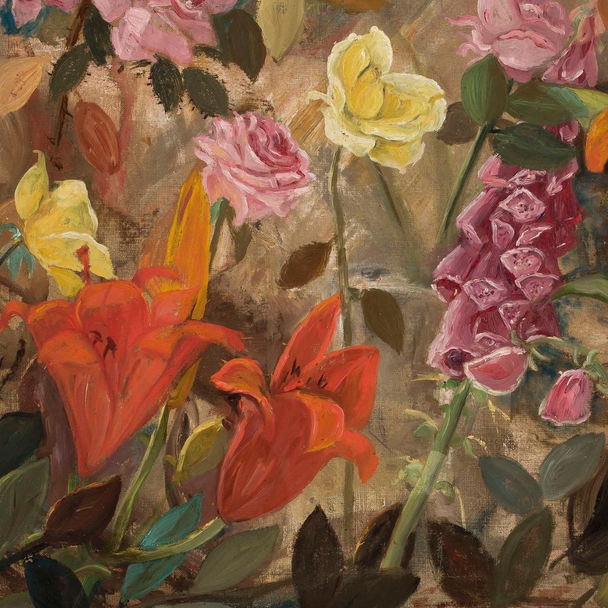 Fiori In Un Giardino Tadeusz Makowski tmk60 quadro stampa su tela