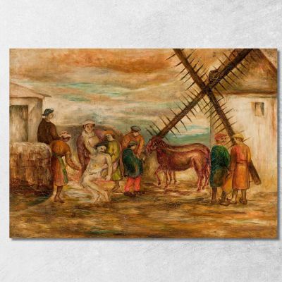 Buon Samaritano Tadeusz Makowski tmk67 quadro stampa su tela