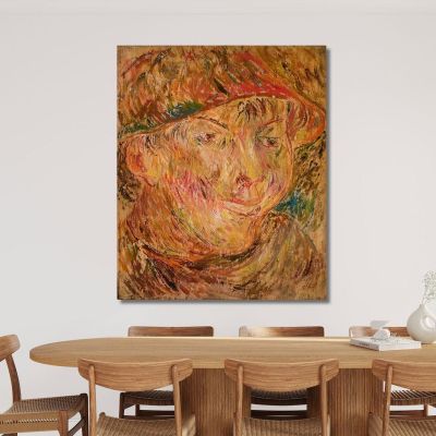 Kopf Eines Jungen Mit Hut Tadeusz Makowski, tmk71 drucken auf leinwand