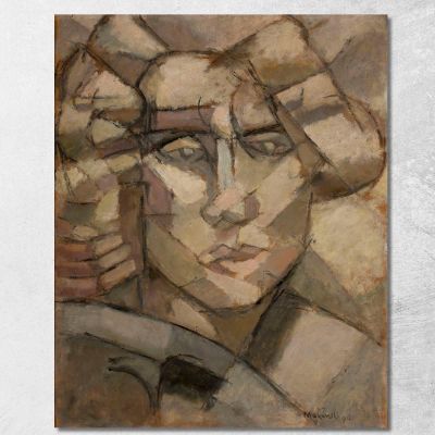 Testa Tadeusz Makowski tmk79 quadro stampa su tela