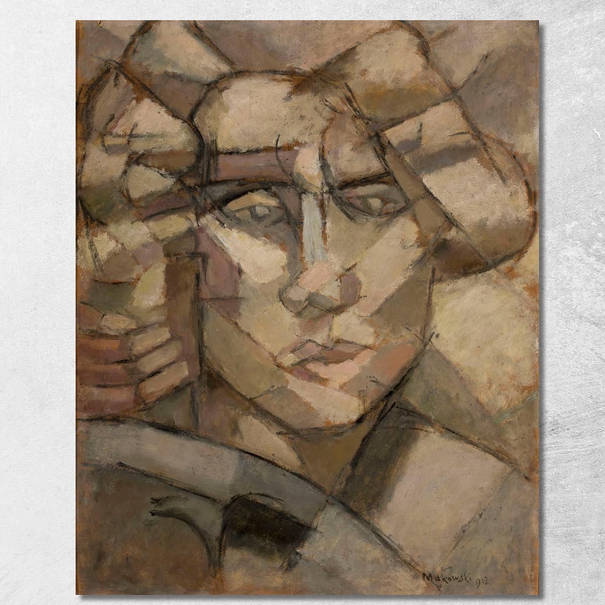 Testa Tadeusz Makowski tmk79 quadro stampa su tela Testa Tadeusz Makowski tmk79 quadro stampa su tela