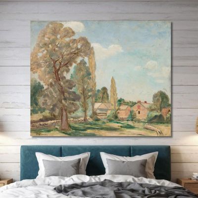 Landschaft Mit Bäumen Tadeusz Makowski, tmk89 drucken auf leinwand