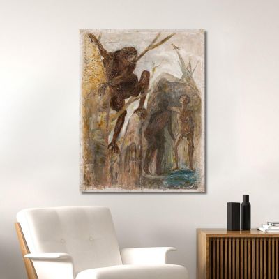 Landscape With A Monkey Tadeusz Makowski, tmk96 canvas print