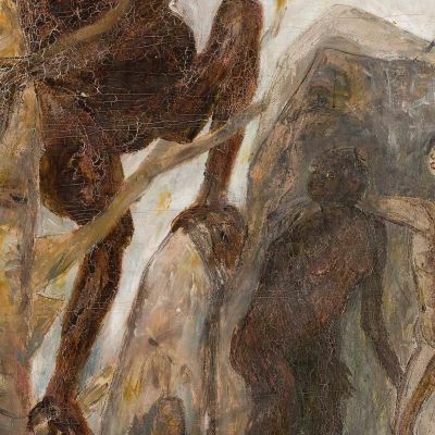 Paesaggio Con Una Scimmia Tadeusz Makowski tmk96 quadro stampa su tela Paesaggio Con Una Scimmia Tadeusz Makowski tmk96 quadro stampa su tela