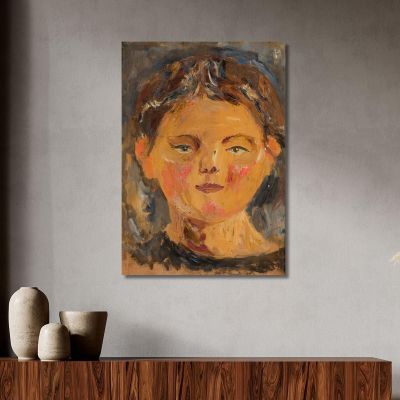 Testa Di Bambina 2 Tadeusz Makowski, tmk110 quadro stampa su tela
