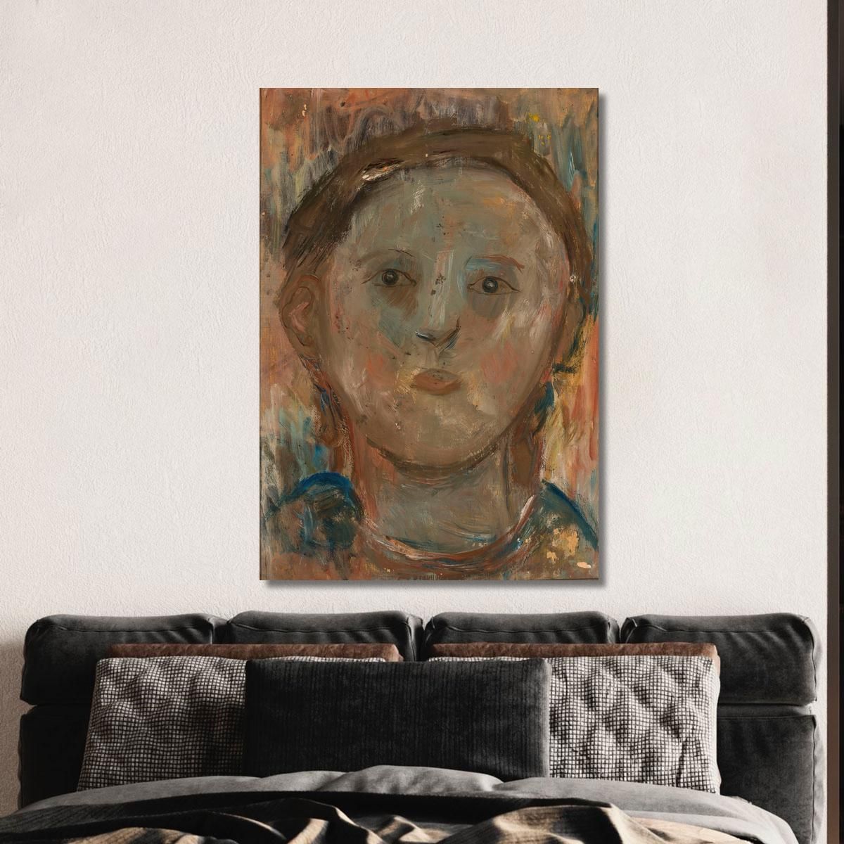 Testa Di Bambina Tadeusz Makowski tmk111 quadro stampa su tela