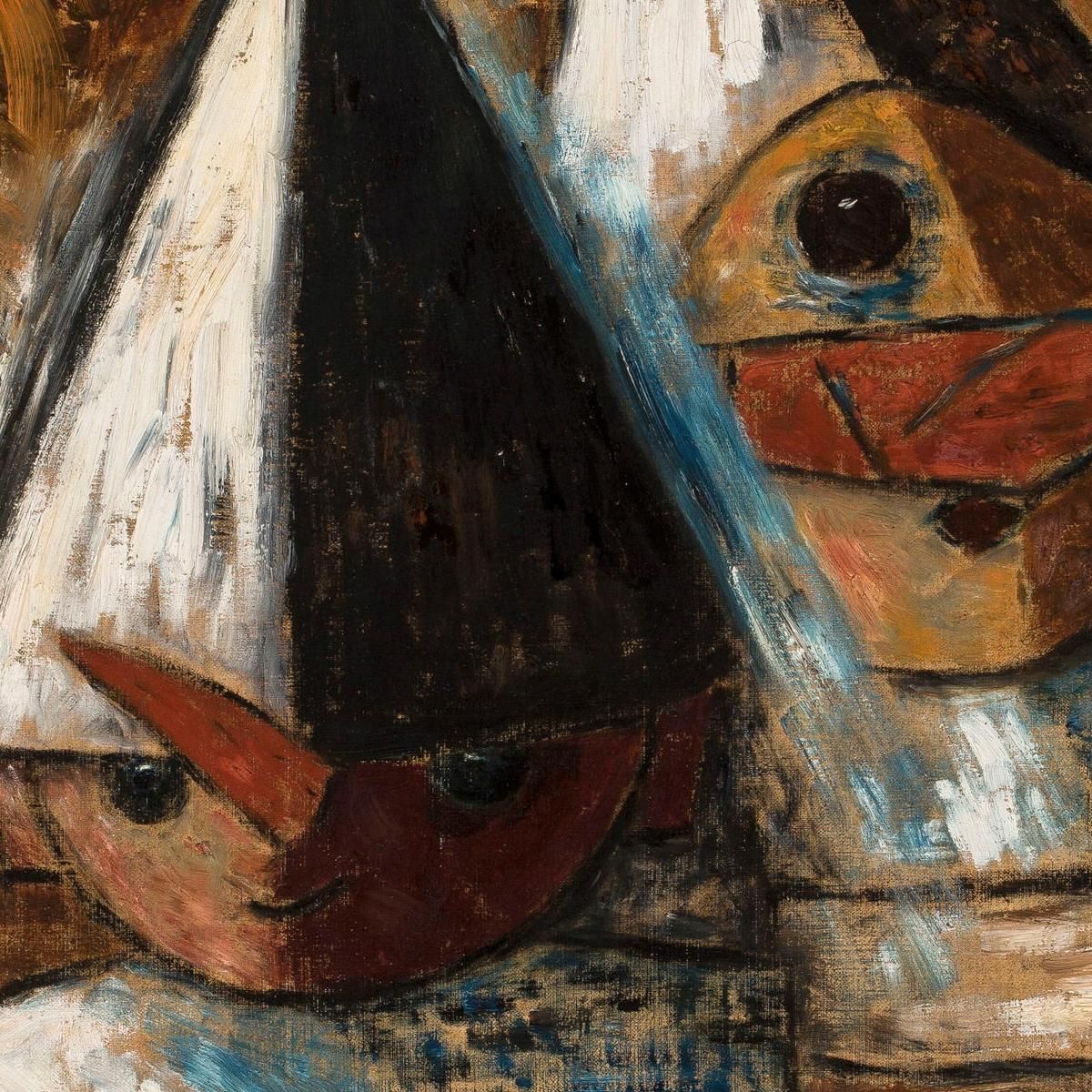 Piccoli Pierrot Tadeusz Makowski tmk113 quadro stampa su tela